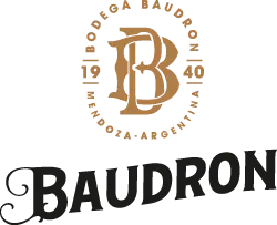 Logo bodegas Baudron vertical